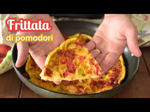 Piatto semplice ed economico: frittata di pomodori🍅