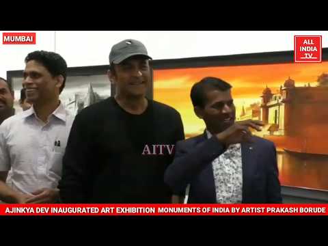 AJINKYA DEV INAUGURATED ART EXHIBITION MONUMENTS OF INDIA BY ARTIST PRAKASH BORUDE