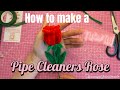 8 How To Make A Pipe Cleaner Rose Bouquet Chenille Stems Flower Tutorials