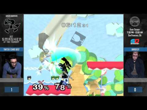 Get Smashed at the Foundry #80 - Loser Quarters: Twitch | Chris Best (Marth) vs Bardeezy (Marth)