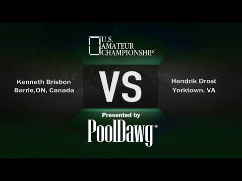2018 US Amateur Championship - Kenneth Brisbon VS Hendrik Drost