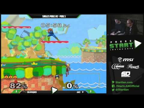 Press Start Day 1 - Singles Pools R2 - Pool 4: CoG MVG Mew2King (Sheik) vs Jace (C. Falcon)