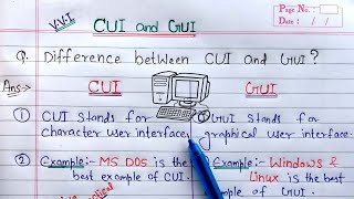 Difference Between GUI and CUI | CUI vs GUI in Hindi