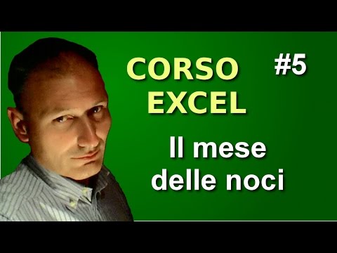 Corso di Excel - Lezione 5 - Il mese delle noci