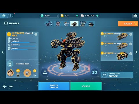 UE Haechi / Havoc / 2x Scourge / War Robots