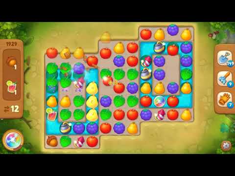 Gardenscapes Area 9 Day 1 Level 1929 - No Boosters Or Hacks