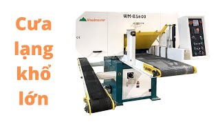 MÁY CƯA LẠNG NGANG KHỔ LỚN 400MM WOODMASTER | WM-BS400. Chuyên lạng mỏng thành tấm.