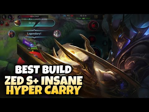 Wild Rift Zed Top 1 Global Build ?!! - Zed Gameplay | Wild Rift Zed Build and Runes
