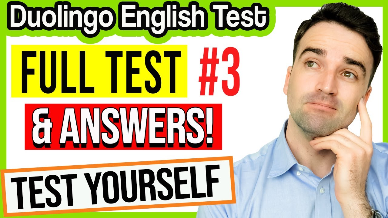 FULL Duolingo English Test & ANSWERS #3 - Duolingo English Test Practice