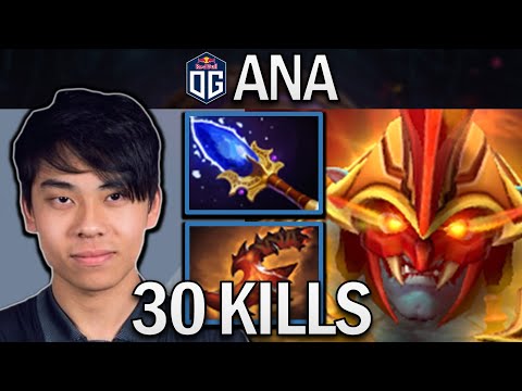 OG.ANA SMURF HUSKAR WITH 30 KILLS & OVERWHELMING BLINK - DOTA 2 PRO GAMEPLAY