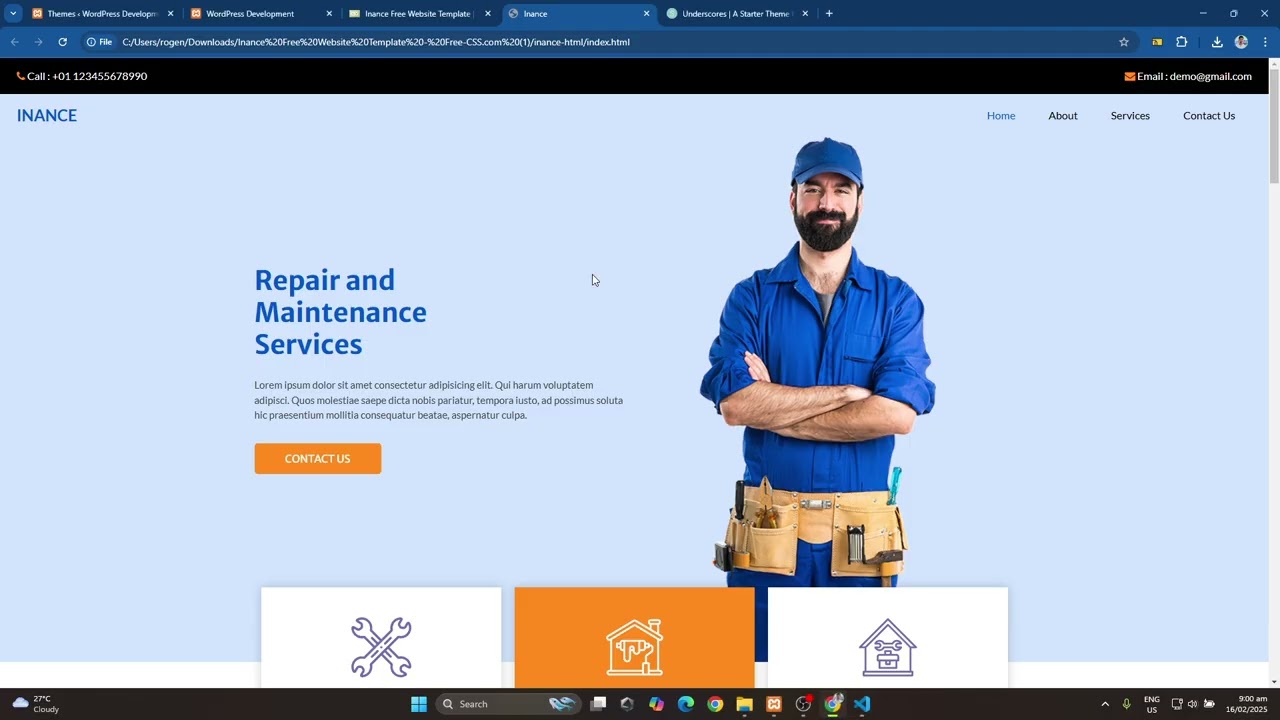 WordPress Development - Custom Theme and Template