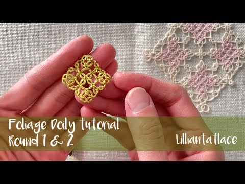 Tatting Tutorial for “Tiny Frozen Water Snowflake ” without bead designed by LillianTatLace