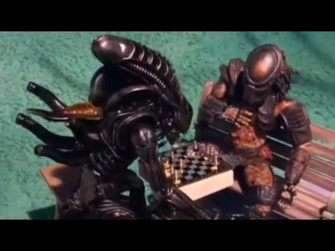 robot chicken- alien vs predator in chess