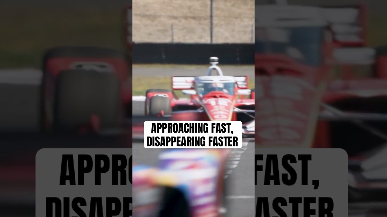 Approaching fast, disappearing faster 😮‍💨 #indycar #racing #speed
