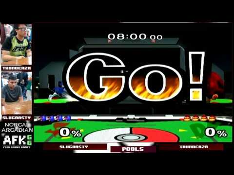 Norcal Arcadian 4- Pools - SlugNasty (Falco) vs R3 | ThundeRzReiGN (Donkey Kong)