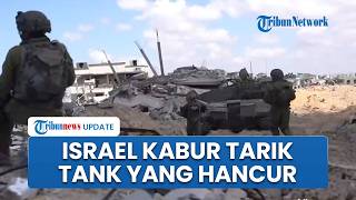 Tentara Israel Mundur dan Tarik Tank-tank yang Hancur Terbakar seusai Kena Bom Rakitan Hizbullah