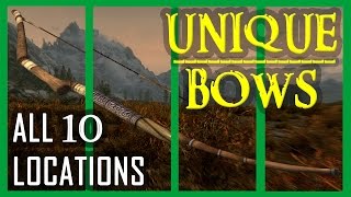 Unique Bows Collection - ALL 10 BOWS & LOCATIONS (Skyrim MOD Walkthrough)