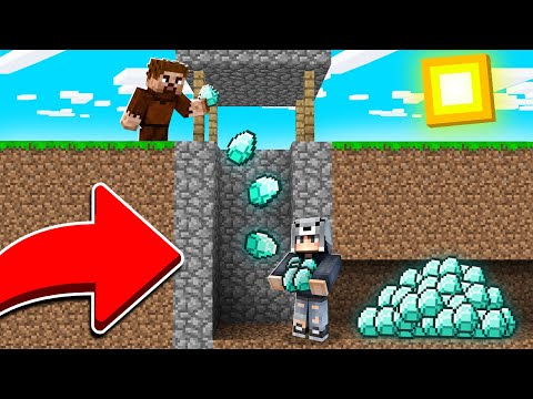 KUYUDA GİZLİ ELMAS DEPOSUNU BULDUK! 😱 - Minecraft