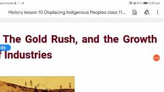 History lesson 10 Displacing Indigenous Peoples class 11th no 6