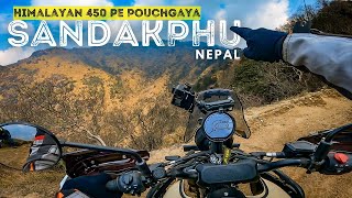 Reached Sandakphu Via Nepal Bike trip on Himalayan 450 #sandakphu #himalayan450
