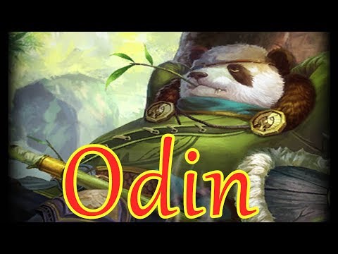 SMITE Odin Jungle (Odin damage build) ~ Big damage Odin! Trans + crusher!