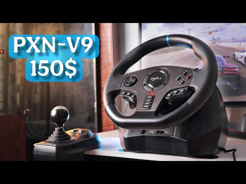 Best Racing Wheel with 900° Rotation & 6MT Shifter - PXN V9 | ASMR