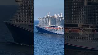 Took a clip of the breathtaking departure of a wonderful ship!.. #cruiseship #travel #yt #ytshorts