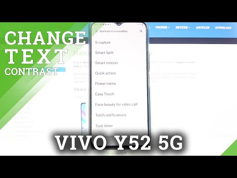 How to Activate High Contrast in VIVO Y72 5G – Make Text Visible