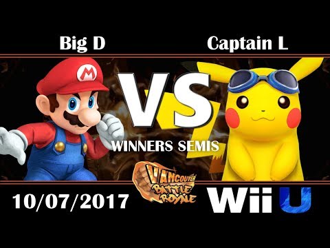VBR Wii U Singles: Winners Semis - CACAW|Big D (Mario) vs Captain L (Pikachu)