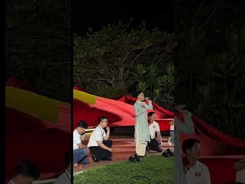 Sân khấu đặc biệt của Nguyện trong chuyến công tác của đoàn công tác số 14 tại Trường Sa Lớn