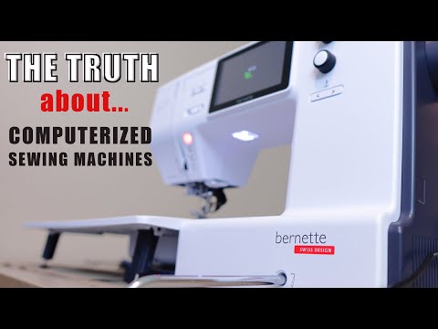 YouTube video about: What are some features of a more advanced sewing machine?