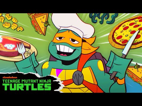 Mikey's DELICIOUS Food Marathon! 😋 | Teenage Mutant Ninja Turtles