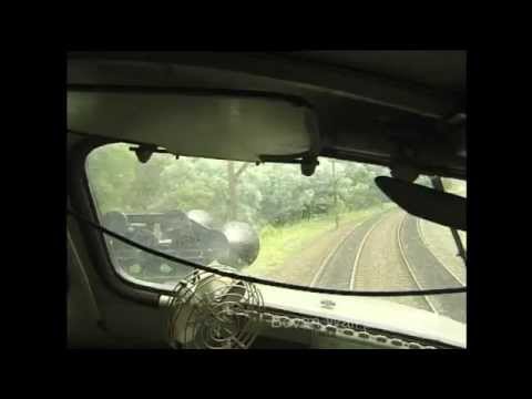Australian streamliner diesel locomotive GM37 - cab ride - Cowan bank - January 2004