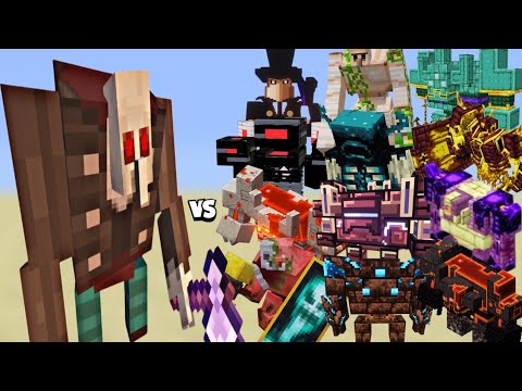 Minecraft Cataclysm Bosses vs Enchanted Cyborg Vindicator!