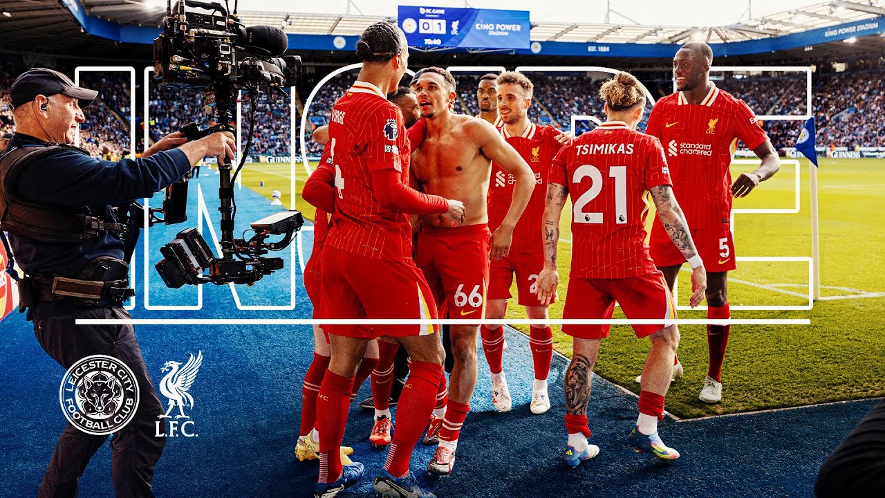 Inside: BRILLIANT away end scenes! Leicester City vs Liverpool (0-1)