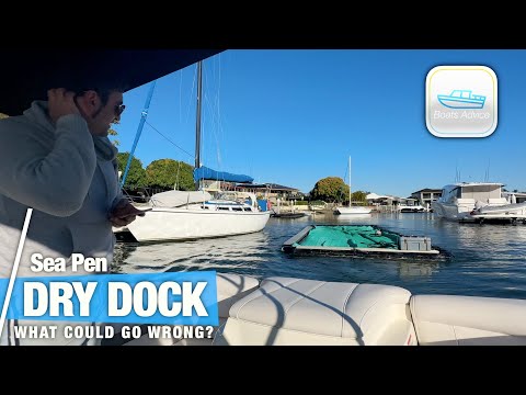 How to Tow a Boat SeaPen Dry Dock without CRASHING 💥🚢