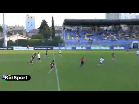 France 2nd Goal vs Qatar Stunnng 28 05 15 Toulon Cup u20s