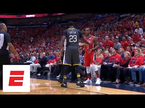 Draymond Green and Rajon Rondo get into it early in Game 3 of Warriors vs. Pelicans | ESPN