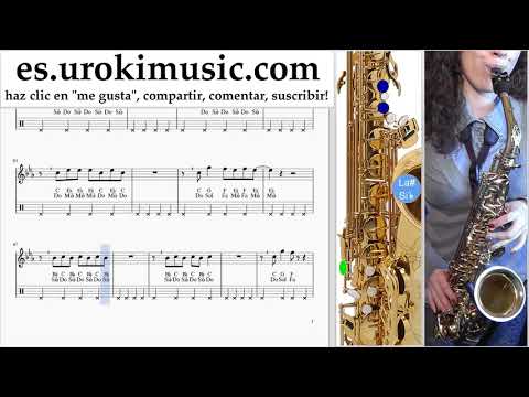 Tutorial de Saxofon (alto) Ed Sheeran - BLOW Clases Notas um-i927