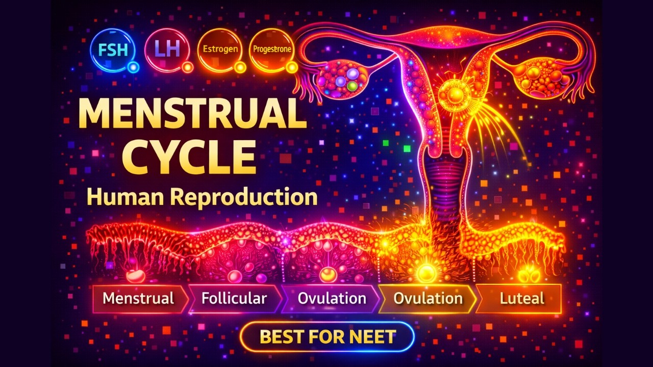 CBSE Class 12 Biology, Human Reproduction – 3, Menstrual Cycle