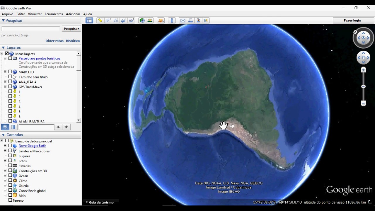 Como delimitar e calcular área no Google Earth