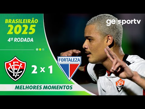 Gols e lances de Vitória x Fortaleza