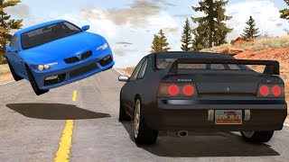 Car Near Miss Compilation #4 - BEAMNG DRIVE
