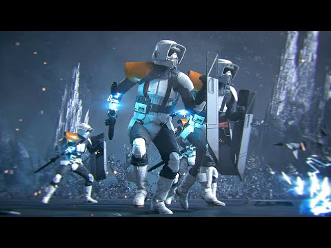 Shield Troopers vs Dual Pistol Bounty Hunters - STAR WARS JEDI SURVIVOR NPC Wars