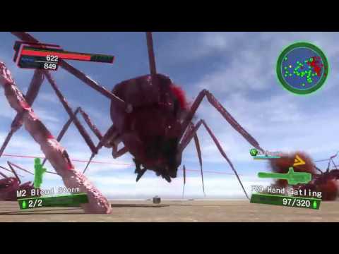 Earth Defense Force 4.1 Blind Hard Difficulty Let's Play Part 4 - Brute Force