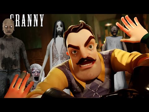 Granny 🥵 VS HELLO NEIGHBOUR😱 and // Most Popular Horror Game🥰