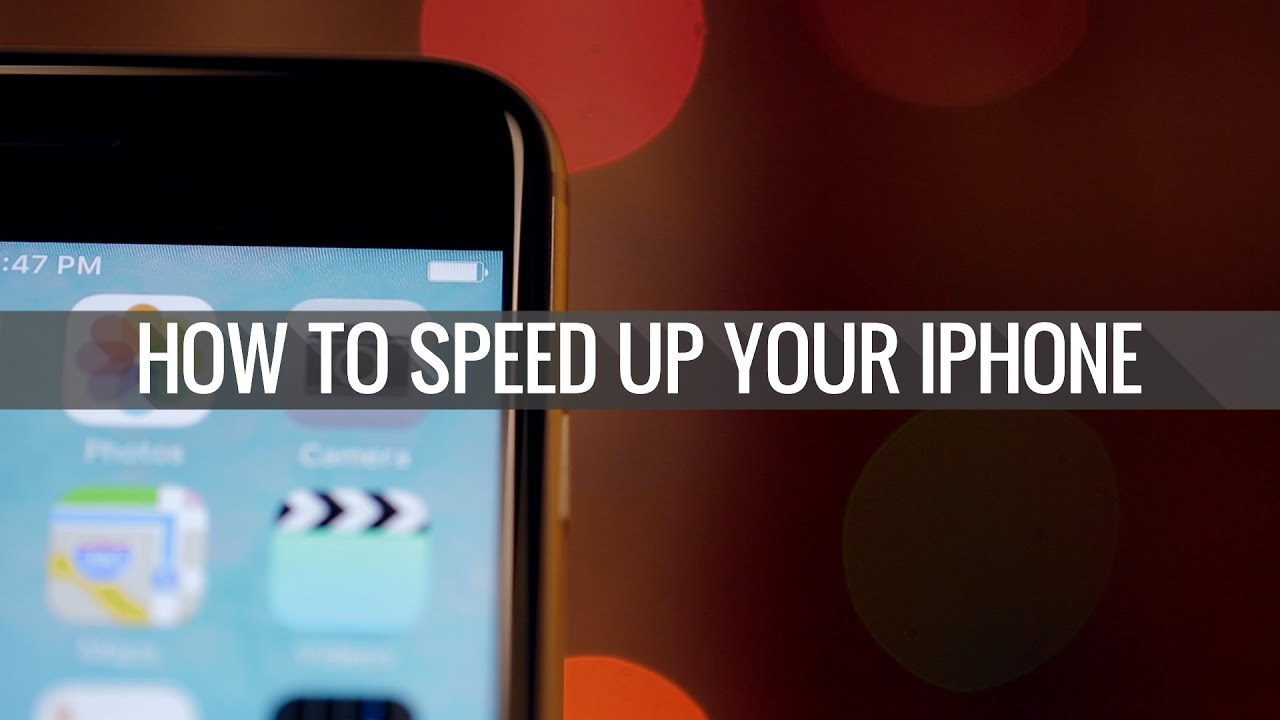 How to speed up your iPhone - YouTube