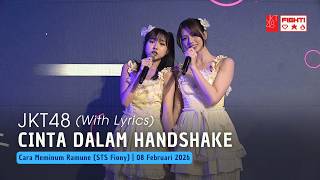 Download lagu JKT48 - Cinta dalam Handshake (Akushu no Ai) | CMR (STS Fiony) 08 Februari 2026 mp3