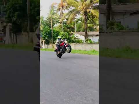 Hornet stunt හැමොටම බෑ මේවා 😎 | @bikemanialk #bikemanialk #r1m #yamaha