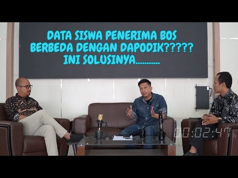 Talkshow Solusi Data Penerima Bos dan Dapodik Berbeda